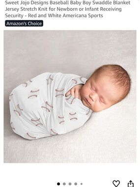 SweetJojo Designs Baseball Swaddle Blanket